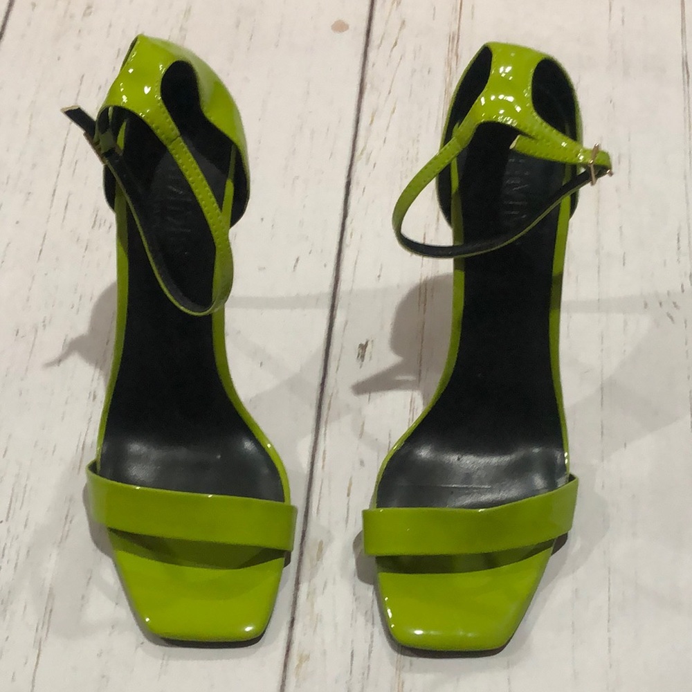 Femme Los Angeles lime green heels